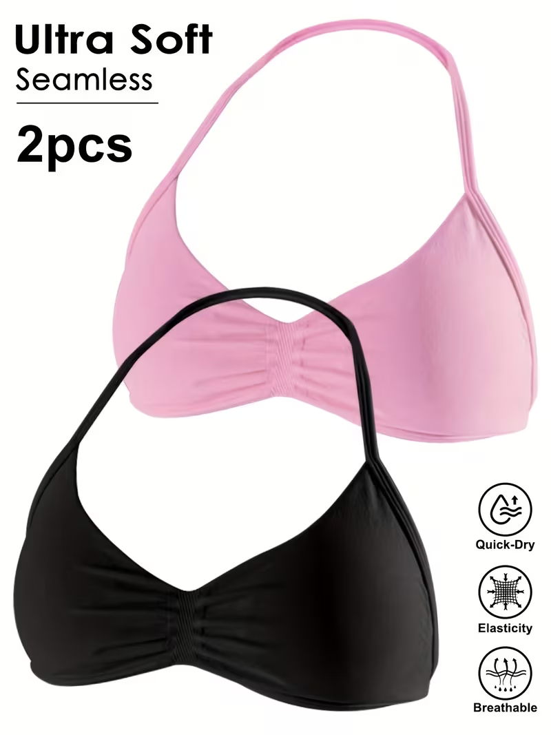 Minimizer Bra Women - 2 Stück Nahtlose Sexy Rückenfreie Gym
