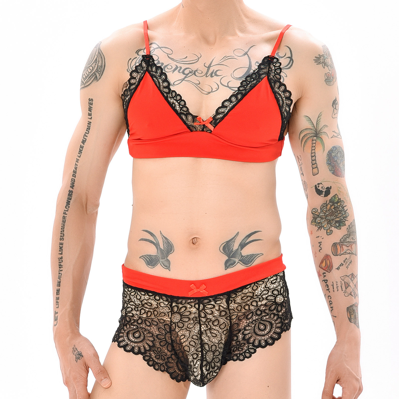 Sheer Mesh Bra - Herren Sexy Crossdressing Erotische Sissy Lingerie